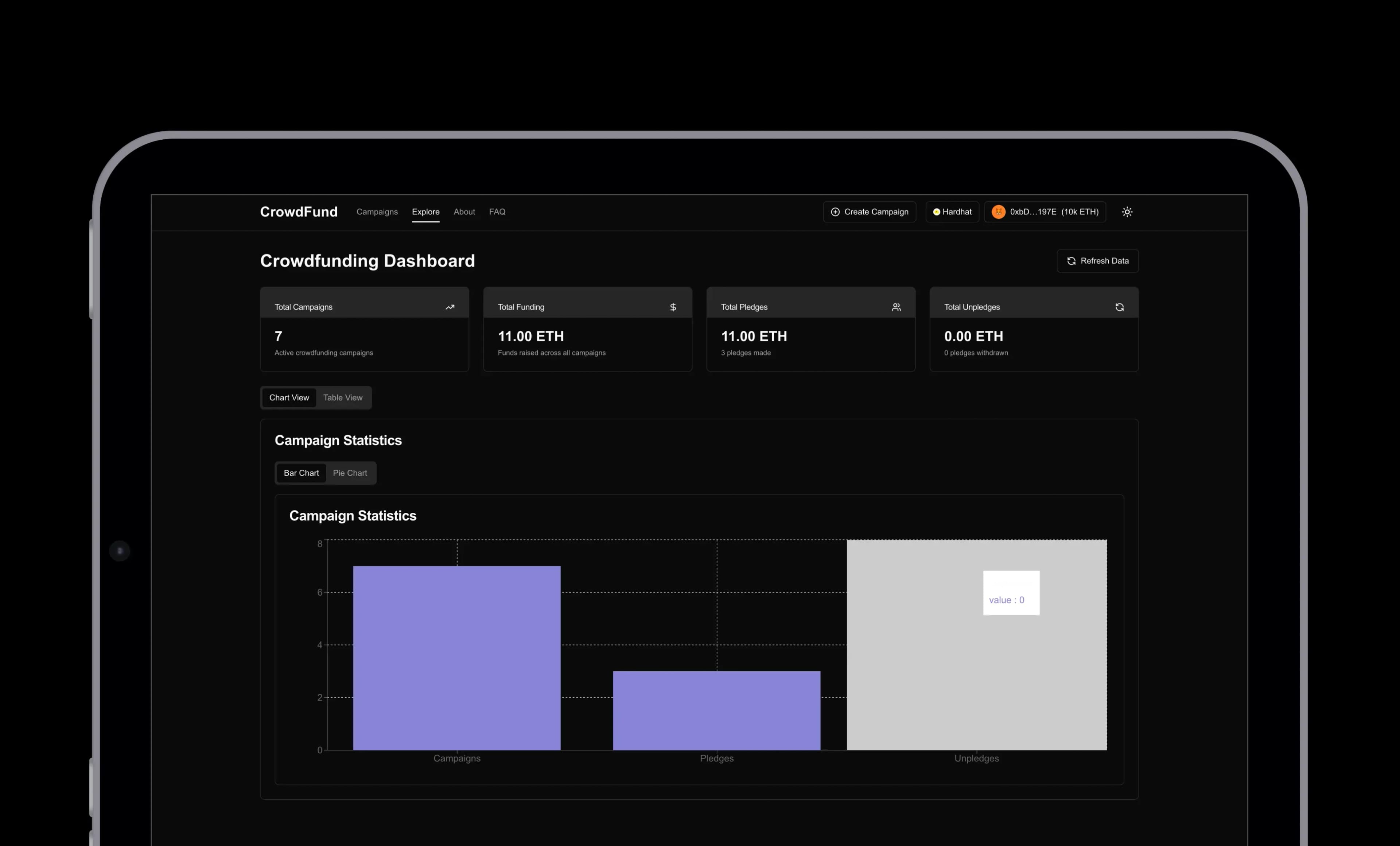 Crowfund - Decentralized Fundraising Platform preview